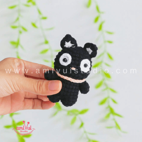 Little Chococat keychain amigurumi crochet free pattern