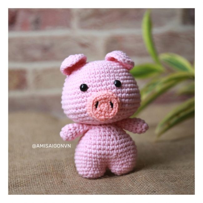 pig amigurumi crochet pattern amisaigon