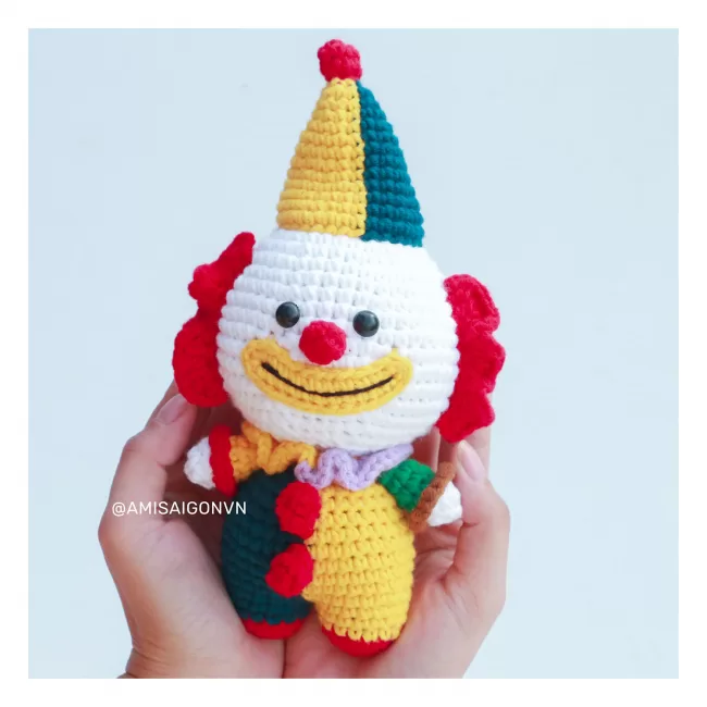 Clown Doll Amigurumi | Crochet Pattern | Amigurumi Tutorial PDF in English | AmiSaigon